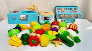 (🍅Toy asmr🍅) Colorful and various vegetable cutting play! 알록달록 다양한 채소썰기 ASMR✨