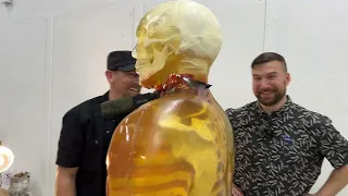 If someone throws knives at you, how bad would your injuries be?  Testing on a Ballistic Dummy!!!