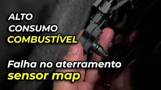 Alto Consumo de Combustível - Falha na alimentação do sensor map
