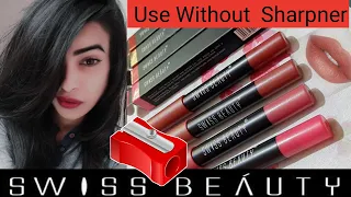 how to sharpen lip crayon swiss beauty😱 | how to sharpen lip crayon without sharpener