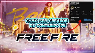 CÓMO SER CREADOR DE CONTENIDO DE FREE FIRE Y GANAR SUBS Y VISTAS☝🏻~ ToToYT 