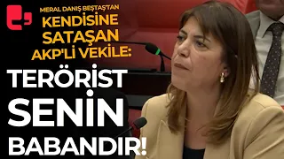 Meral Danış Beştaş'tan kendisine sataşan AKP'li vekile: Terörist senin babandır