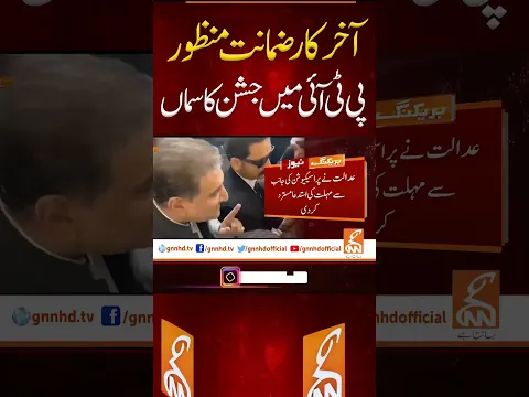 آخرکار ضمانت منظور  #gnn #imrankhan #shahmehmoodqureshi #news #breaking #latest #video #update