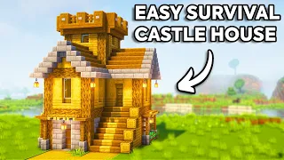 Minecraft: Survival Castle House Tutorial🏠
