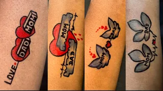 Mom Dad tattoo ideas part 2 videos ❤️ // temporary tattoo