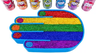 Satisfying Video DIY How To Make Rainbow BIG Relax Hand & Slime Cutting Lollipop Candy ASMR 💕🌟