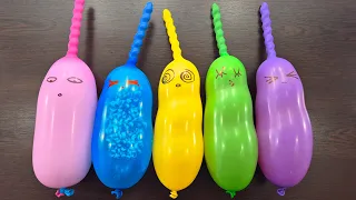 Making BLACK Slime with Funny Balloons 🤣