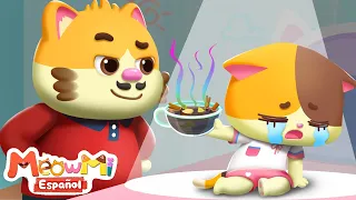 Johnny No No Escuela | Johny Johny Yes Papa | Canción Infantil | MeowMi Family Show Español🐱