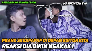 BEGINI REAKSI EDITOR KITA, LIHAT KITA W1K W1K DI BELAKANG MOBIL *REAKSI DIA NGAKAK BGT....