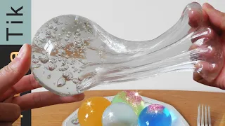 Edible liquid balls! | ASMR eating sounds no talk polymer experiment
