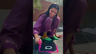 Diwali Par Banayi Ghar Par Rangoli 😍 #neetubisht #minivlog #diwali #trending
