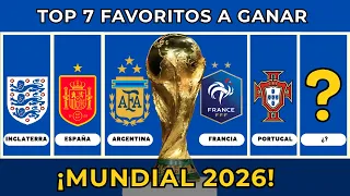Los 7 Mejores Selecciones que Pueden GANAR  el MUNDIAL 2026.