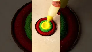 Simple rangoli designs/Diwali rangoli designs #rangoli #shorts #rangolidesigns #diwalirangoli