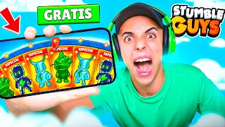 GIRÉ x100 RULETAS GRATIS *ESPECIALES* y ESTO PASÓ... 😱 STUMBLE GUYS