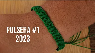 Pulsera macrame paso a paso Modelo #1 2023