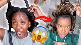 DOES THIS REALLY WORK?! TRYING THE VIRAL HAIR CURLER ON TYPE 4 NATURAL HAIR - Must Watch!!
