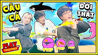 MIKE ĐEN, SIRO VÀ RUBY THỬ THÁCH 24H CÂU HẾT CÁ TRONG PLAY TOGETHER NGOÀI ĐỜI THẬT