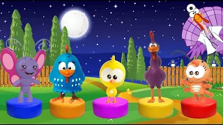 Cinco bebezinhos pulando na cama | Galinha Pintadinha Toys