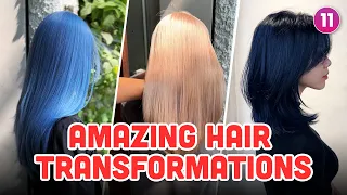 MIND BLOWING BY THESE HAIR COLOR TRANSFORMATIONS - MUST TRY HAIRSTYLE 2022 #11