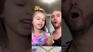 Paulinha tentando fazer o papai falar grosso 😱