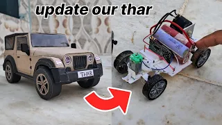 thar ko rc thar me update kar diya 🤩🤩|| powerful thar making || #thar #craft