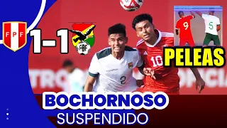 (G) PERÚ vs BOLIVIA (1 - 1) 🏆 Resumen y GOLES (SUSPENDIDO)⚡ Amistoso Sub 23 - 2023