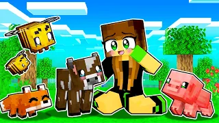 TODOS os ANIMAIS VIRARAM meus FILHOS no MINECRAFT
