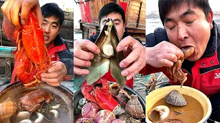 Brothers Fishing for seafood includes: shrimp, fish, octopus, creature, crab  What do you catch? 11