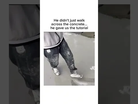 Didn't just walk, he dropped a concrete tutorial! 😅 Subscribe!