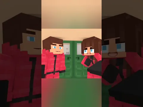 Searching for JJ and the doll..🥴☠️ #minecraft #animation