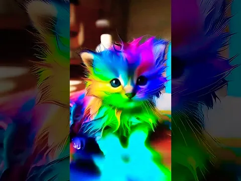 Mature Comedy Animation: Cat Turns into a Super Glowing Rainbow Hero 🌈🐾  #cat #fantasycomedy