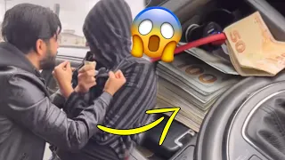 رجل فقير سرق المال من سيارة فاخرة ليطعم اطفاله الجاىعين فحدثت الصدمه في الاخر!!