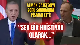 Erdoğan, Alman Gazeteciyi Soru Sorduğuna Pişman Etti! "Sen Rahatsız Değil Misin? "