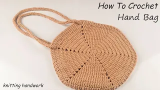 Beautiful  😍😍 New Stylish and Easy Crochet Handbag Pattern for Beginner full Video Tutorial