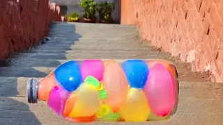 Glass Bottles Falling downstairs!