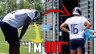 TOP NFL DRAFT PICK QUITS DURING FIRST PRACTICE
