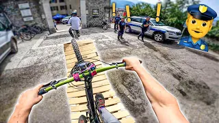 Ma première course de DH urbaine organisé par  @AurelienFontenoy !