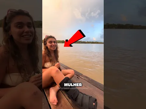 Ela estava em um lago repleto de piranhas... Nunca jogue bebida no lago