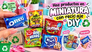 🙌Crea tus propios productos en miniatura 😻con reciclaje ♻