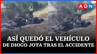 🔴 Imágenes sensibles: Así quedó el vehículo de Diogo Jota tras accidente que terminó con su vida
