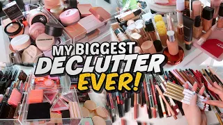 MAKEUP COLLECTION DECLUTTER! My *BIGGEST* One Yet🥲