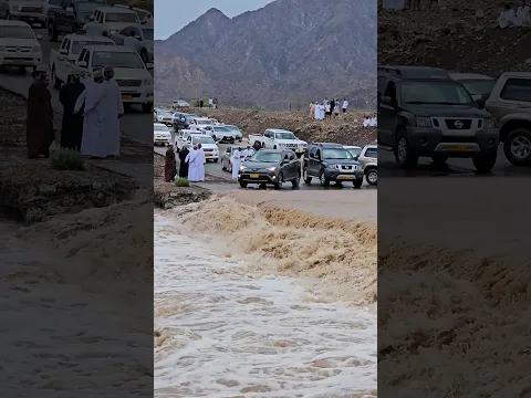 توقف تام للحركه المروريه طريق صحم حيبي بعد جريان السيول | 25/10/2023