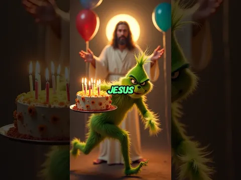 The Grinch stole Jesus' Birthday Cake! WWJD?  #jesuschrist #quizonjesus #biblequizonjesus