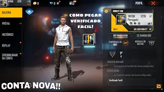 COMO GANHAR O VERIFICADO NA CONTA DO FREE FIRE ATUALIZADO!
