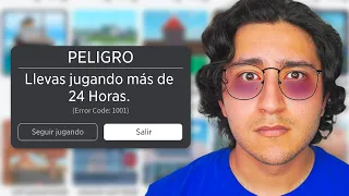 Pasé 24 HORAS en ROBLOX ⏱️😭