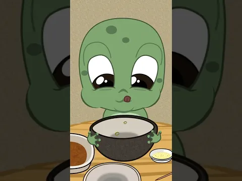 KOREAN FOOD MUKBANG ANIMATION 😋 #kvakaanimation #shorts