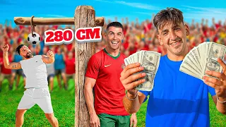 تحدي قفزة كريستيانو رونالدو الاسطورية مع الناس على البحر ! أقفز مثل رونالدو واربح 100دولار🤯🔥