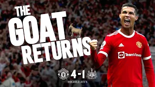 Cristiano Ronaldo RETURNS! 🏟️🐐 | Man Utd 4-1 Newcastle