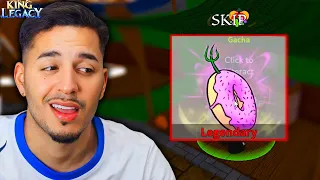 TIVE que ir pro SEA 2 pra GIRAR uma FRUTA LENDÁRIA no KING LEGACY 😱