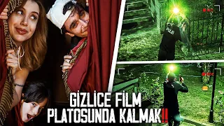 GECE GİZLİCE FİLM PLATOSUNDA KALMAK ?! *yakalandık* | Gözde Yıldız